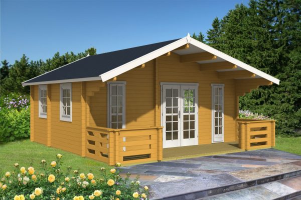 dette luksus hus på 70mm tømmer og 34m2 er perfekt som kolonihavehus, kan fåes hos solundhuse.dk