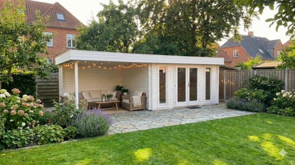 Sofie stort havehus med lounge fra www.sølundhuse.dk