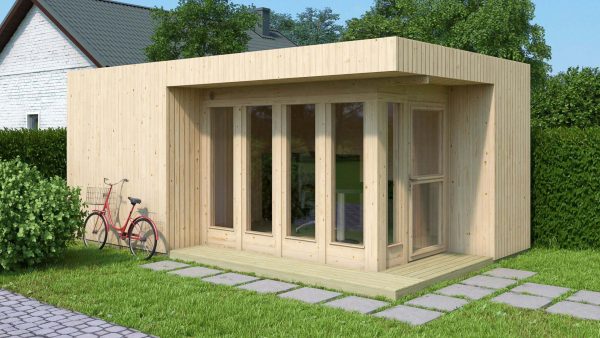 Få et hjemmekontor i haven - Dette tammy hus kan isoleres så du ikke fryser mens du arbejder - se mere på www.sølundhuse.dk