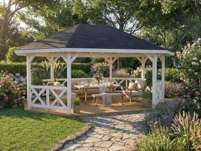 stor gazebo fra www.sølundhuse.dk