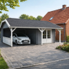 Ante 30 m2 carport med skur fra www.sølundhuse.dk