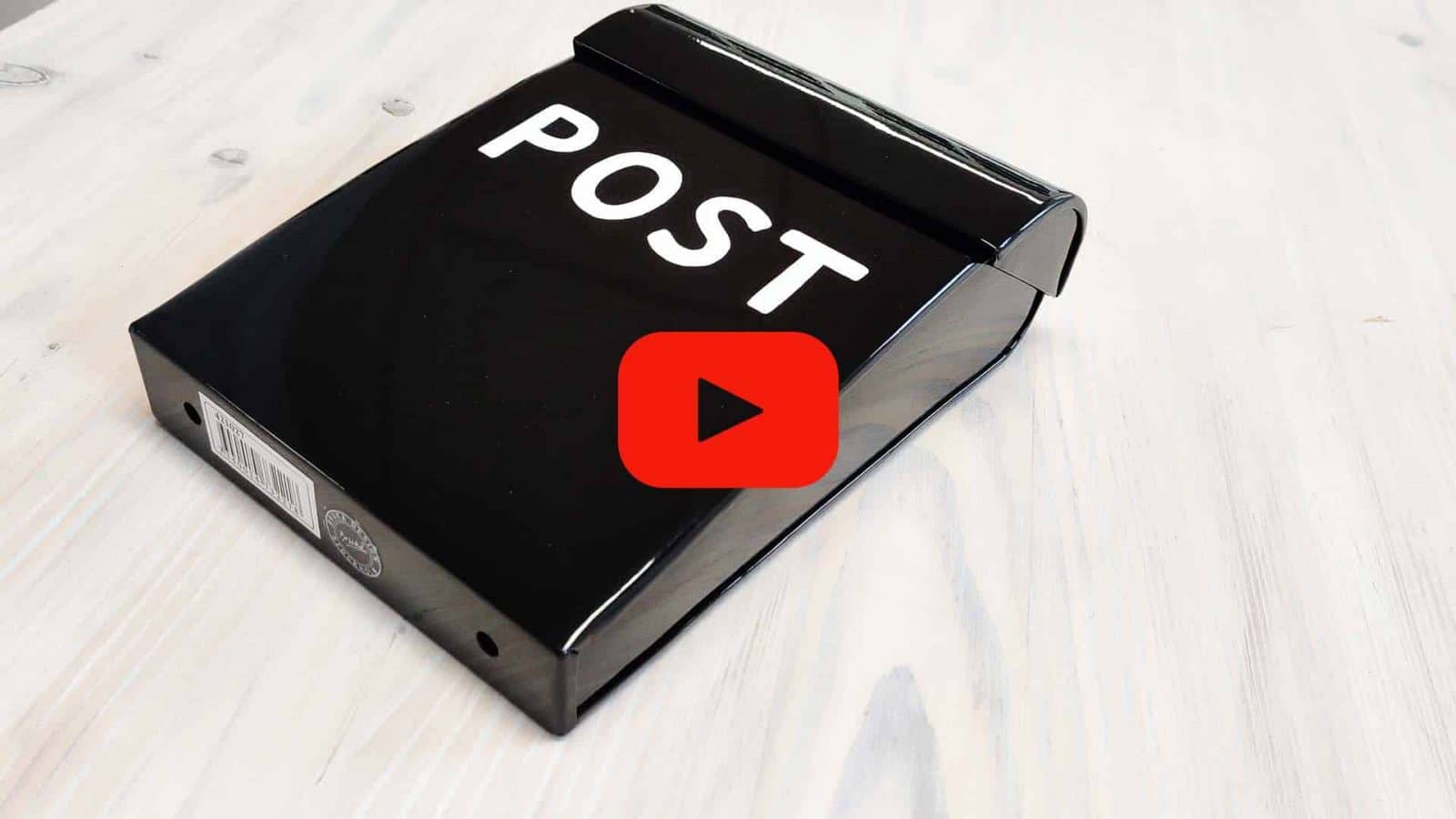 Den sorte postkasse til børn i stilrent design | Ideelt til legehuset