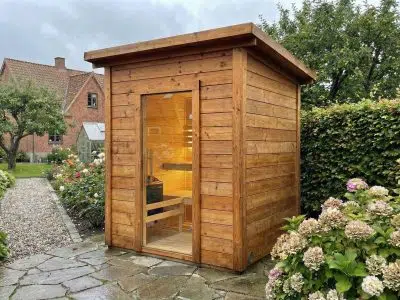 sauna aurora fra www.sølundhuse.dk lille billig sauna til haven