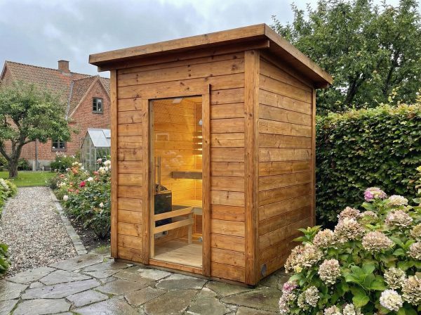 sauna aurora fra www.sølundhuse.dk lille billig sauna til haven