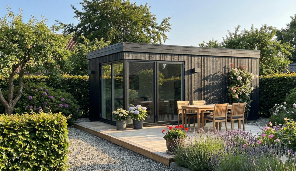 maja 2 havehus i høj kvaliet. fuldt isoleret havehus og malet fra www.sølundhuse.dk