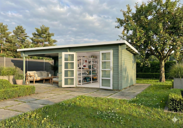 silje havehus med lounge område