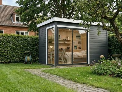 havehus med skydedøre fra www.solundhuse.dk